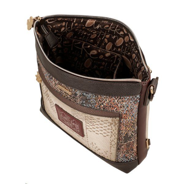 Bandolera mediana con bolsillo frontal ANEKKE · Coleccion Tulip