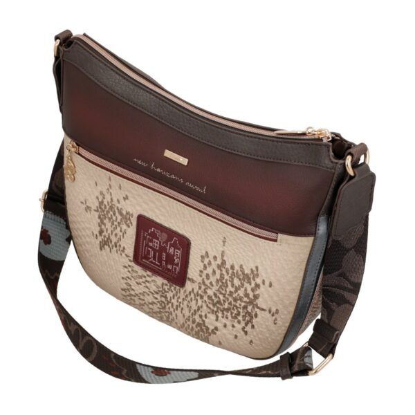 Bandolera grande con bolsillo frontal ANEKKE · Coleccion Tulip