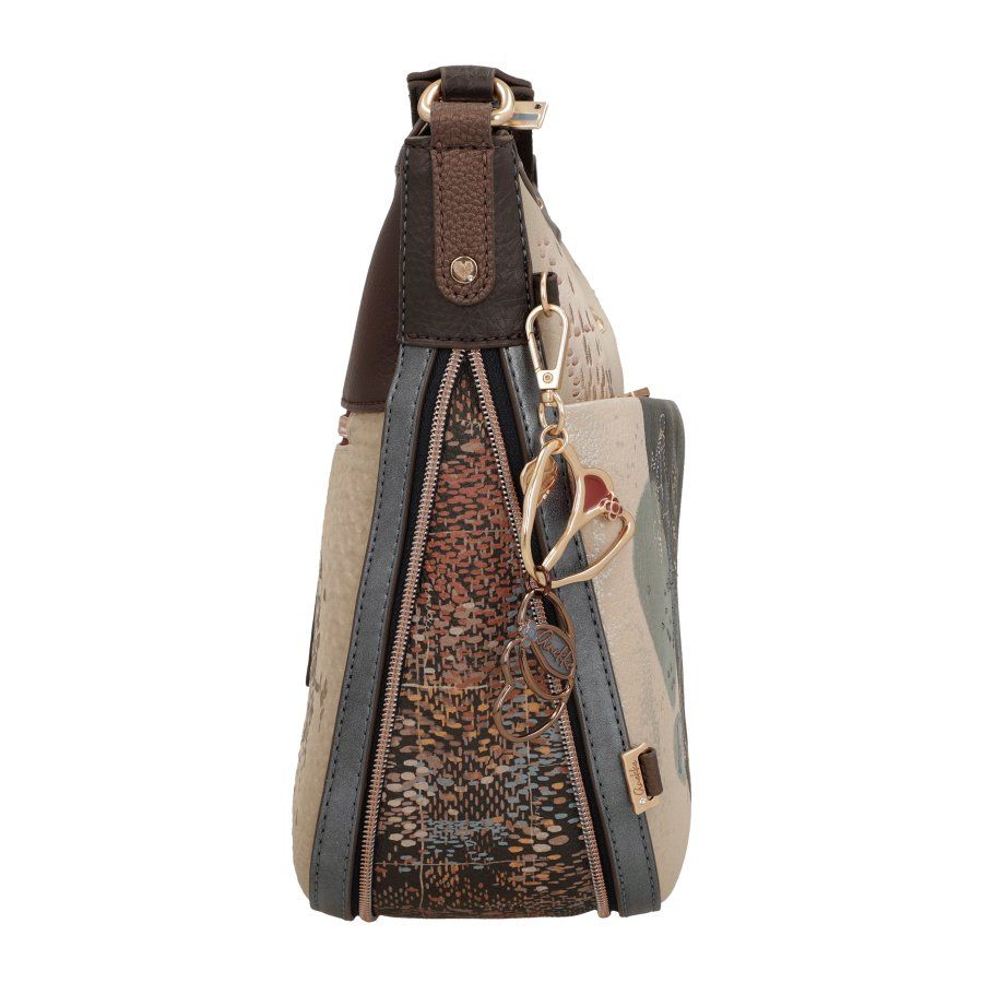 Bandolera grande con bolsillo frontal ANEKKE · Coleccion Tulip